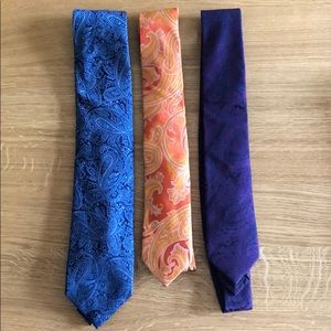 Paisley ties, set of three